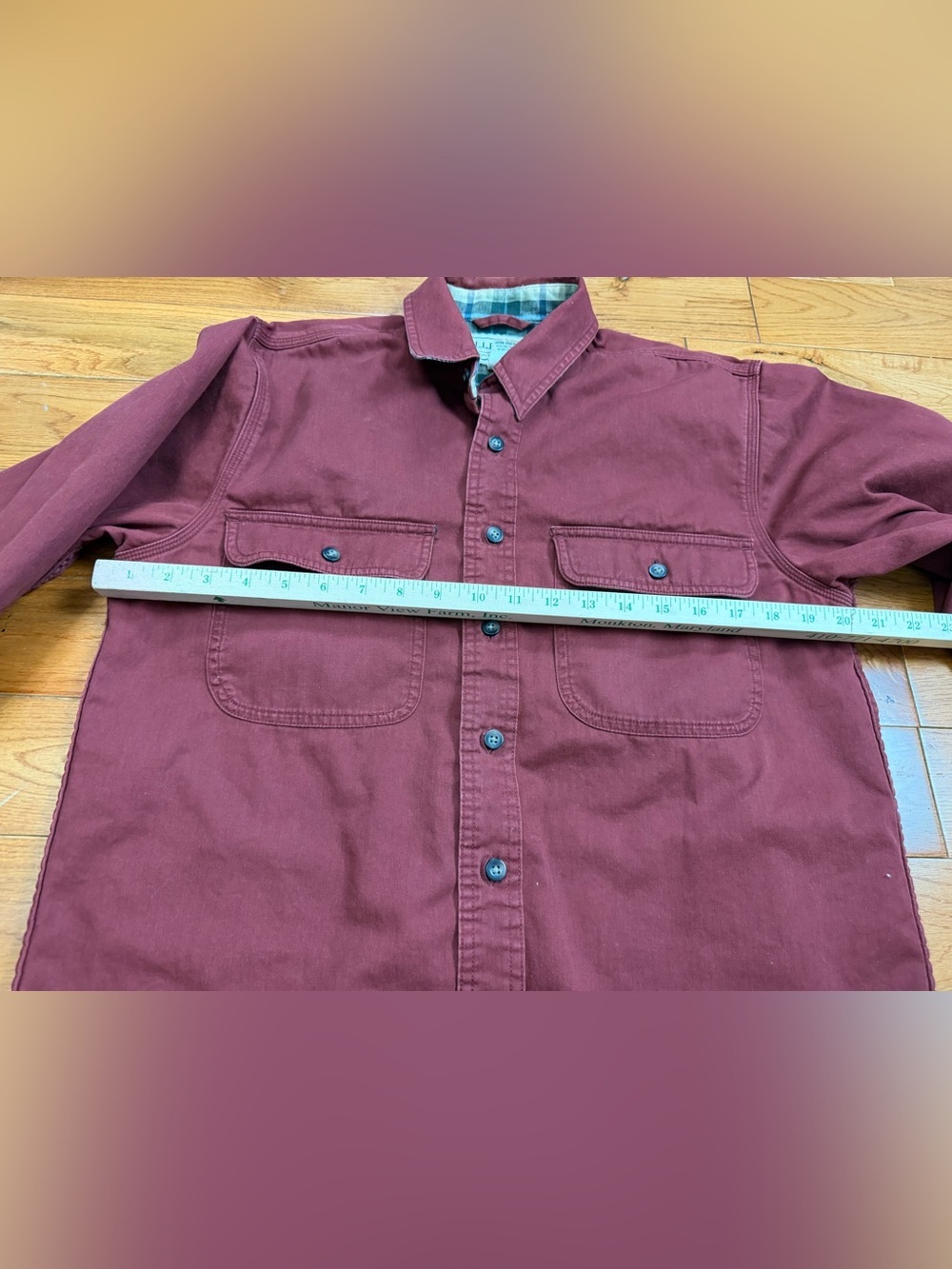 L.L.Bean 90s Flannel Lined Hurricane Shirt Gorpcore - Picture 7 of 8